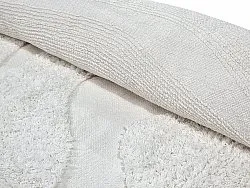 Alfombras redondeadas - Bonnie Natural Cotton Shaggy (offwhite)