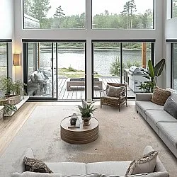 Alfombra Wilton - Bornos (gris/beige)