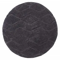 Alfombras redondeadas - Brynn Natural Cotton Shaggy (negro)