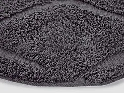 Alfombras redondeadas - Brynn Natural Cotton Shaggy (negro)
