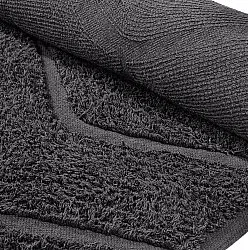 Alfombras redondeadas - Brynn Natural Cotton Shaggy (negro)