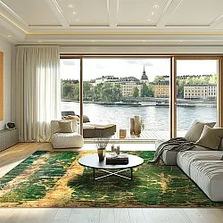 Alfombra Wilton - Cantoria (beige/verde)