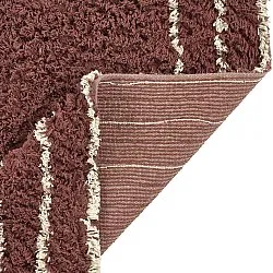 Alfombras de pelo largo - Cataya Natural Cotton Shaggy (marrón/beige)