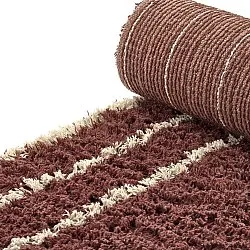 Alfombras de pelo largo - Cataya Natural Cotton Shaggy (marrón/beige)