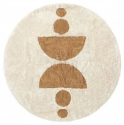 Alfombras redondeadas - Cervia Natural Cotton Shaggy (beige)