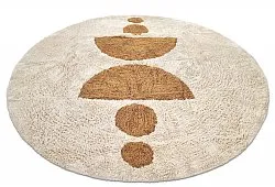 Alfombras redondeadas - Cervia Natural Cotton Shaggy (beige)