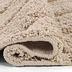 Alfombras de pelo largo - Conara Natural Cotton Shaggy (beige)