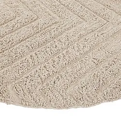 Alfombras redondeadas - Conara Natural Cotton Shaggy (beige)