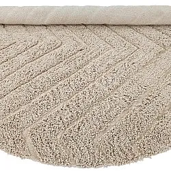 Alfombras redondeadas - Conara Natural Cotton Shaggy (beige)