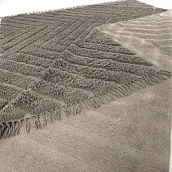 Alfombras de pelo largo - Conara Natural Cotton Shaggy (gris pardo)