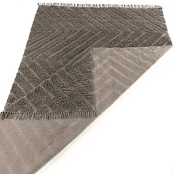 Alfombras de pelo largo - Conara Natural Cotton Shaggy (gris pardo)