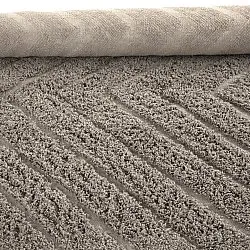 Alfombras de pelo largo - Conara Natural Cotton Shaggy (gris pardo)