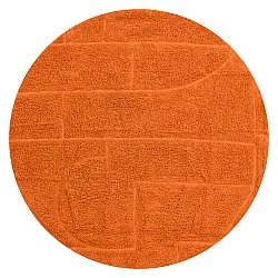 Alfombras redondeadas - Cremona Natural Cotton Shaggy (naranja)