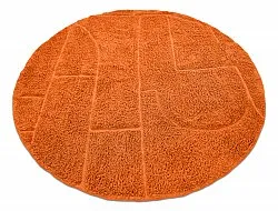 Alfombras redondeadas - Cremona Natural Cotton Shaggy (naranja)