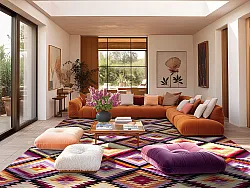 Alfombra Wilton - Deia (rosa/multi)