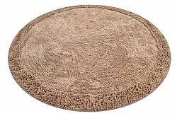 Alfombras redondeadas - Ebba Natural Cotton Shaggy (marrón)