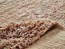 Alfombras redondeadas - Ebba Natural Cotton Shaggy (marrón)