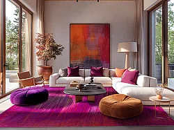 Alfombra Wilton - Elowen (rosa)
