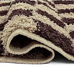 Alfombras de pelo largo - Elsey Natural Cotton Shaggy (beige/marrón)