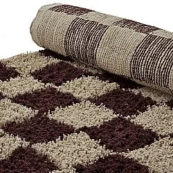 Alfombras de pelo largo - Elsey Natural Cotton Shaggy (beige/marrón)