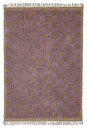 Alfombras de pelo largo - Elsey Natural Cotton Shaggy (marrón/morado)