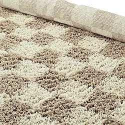 Alfombras redondeadas - Elsey Natural Cotton Shaggy (crema/arena)