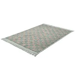Alfombras de pelo largo - Elsey Natural Cotton Shaggy (gris/rosa)