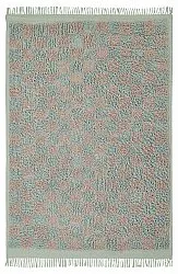 Alfombras de pelo largo - Elsey Natural Cotton Shaggy (gris/rosa)