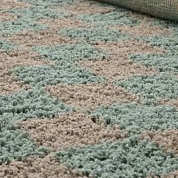 Alfombras de pelo largo - Elsey Natural Cotton Shaggy (gris/rosa)