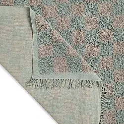 Alfombras de pelo largo - Elsey Natural Cotton Shaggy (gris/rosa)