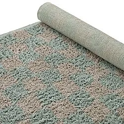 Alfombras de pelo largo - Elsey Natural Cotton Shaggy (gris/rosa)