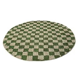 Alfombras redondeadas - Elsey Natural Cotton Shaggy (verde/beige)