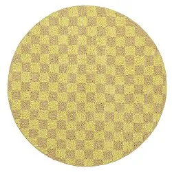 Alfombras redondeadas - Elsey Natural Cotton Shaggy (amarillo/beige)