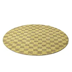 Alfombras redondeadas - Elsey Natural Cotton Shaggy (amarillo/beige)