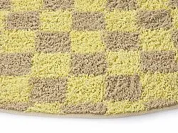 Alfombras redondeadas - Elsey Natural Cotton Shaggy (amarillo/beige)