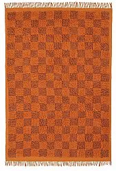 Alfombras de pelo largo - Elsey Natural Cotton Shaggy (naranja/rojo)