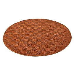 Alfombras redondeadas - Elsey Natural Cotton Shaggy (naranja/rojo)