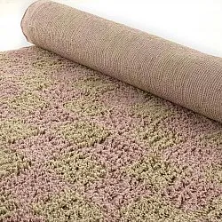 Alfombras de pelo largo - Elsey Natural Cotton Shaggy (rosa/naranja)