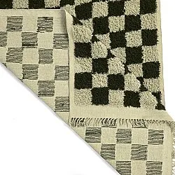 Alfombras de pelo largo - Elsey Natural Cotton Shaggy (negro/beige)