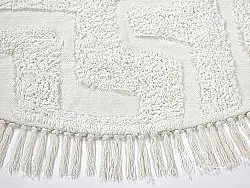 Alfombras redondeadas - Fallon Natural Cotton Shaggy (offwhite)