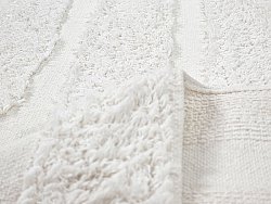 Alfombras redondeadas - Fallon Natural Cotton Shaggy (offwhite)