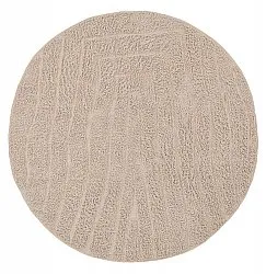 Alfombras redondeadas - Farley Natural Cotton Shaggy (beige)