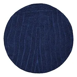 Alfombras redondeadas - Farley Natural Cotton Shaggy (azul)