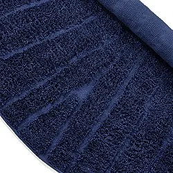 Alfombras redondeadas - Farley Natural Cotton Shaggy (azul)