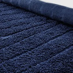 Alfombras redondeadas - Farley Natural Cotton Shaggy (azul)