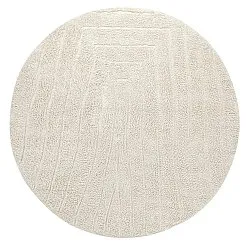 Alfombras redondeadas - Farley Natural Cotton Shaggy (blanquecino)