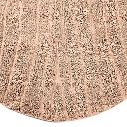Alfombras redondeadas - Farley Natural Cotton Shaggy (rosa)