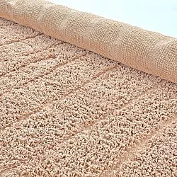 Alfombras redondeadas - Farley Natural Cotton Shaggy (rosa)