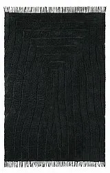 Alfombras de pelo largo - Farley Natural Cotton Shaggy (negro)