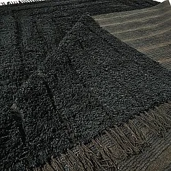 Alfombras de pelo largo - Farley Natural Cotton Shaggy (negro)
